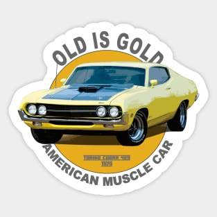 Torino 429 Super Cobra American Muscle Car 60s 70s Old is Gold Sticker